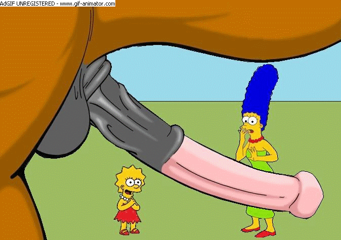 Horse Toon Porn - OMG! a horse dick! it's beautiful.. and lisa is attracted to it â€“ Simpsons  Porn