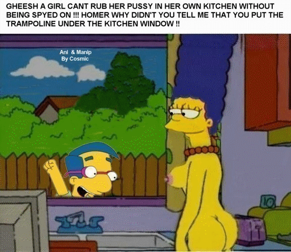Free Naked Cartoon Simpsons - is an animated picture while watching jumping milhause march simpson naked  ass shaking â€“ Simpsons Porn