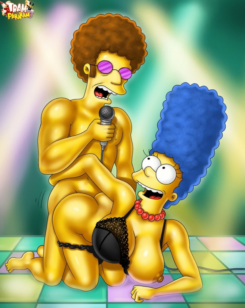 Simpsons Interracial - Marge Simpson in black lingerie gets a big dick in the ass. â€“ Simpsons Porn