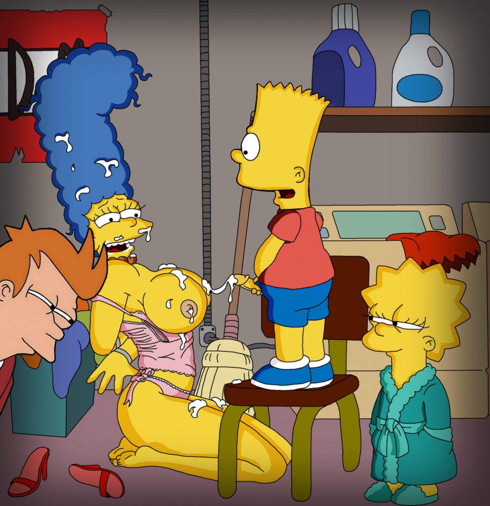 991px x 1024px - Fry got back from the future to see Marge Simpson gets Bart's sperm all  over her boobs in a basement! â€“ Simpsons Porn